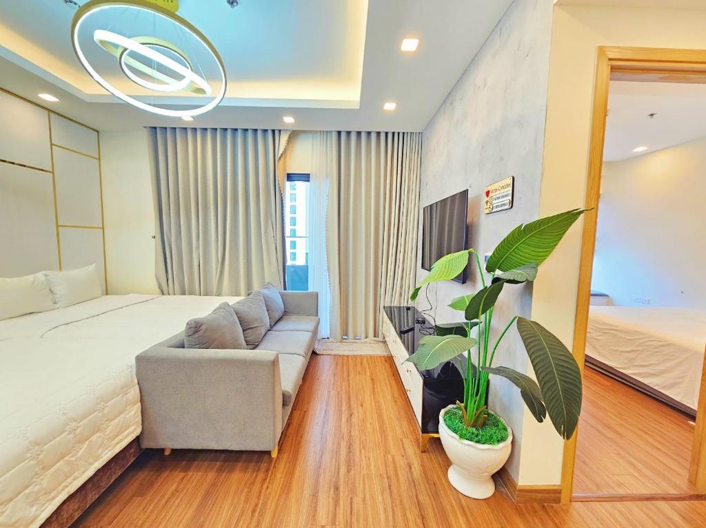 FLC trung tâm TP Quy Nhơn căn studio 49m2 2 giường đôi view biển