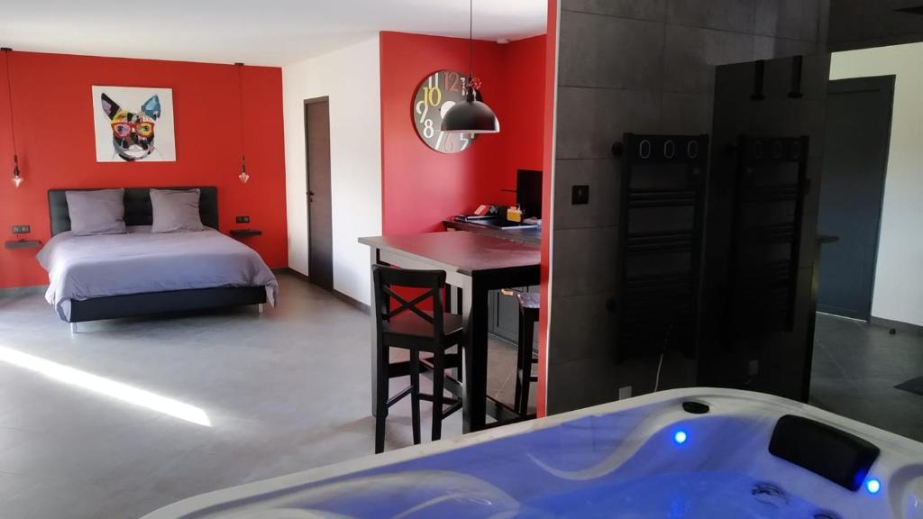 Le Spa du Verger de Firmin - jacuzzi intérieur privé photo 4