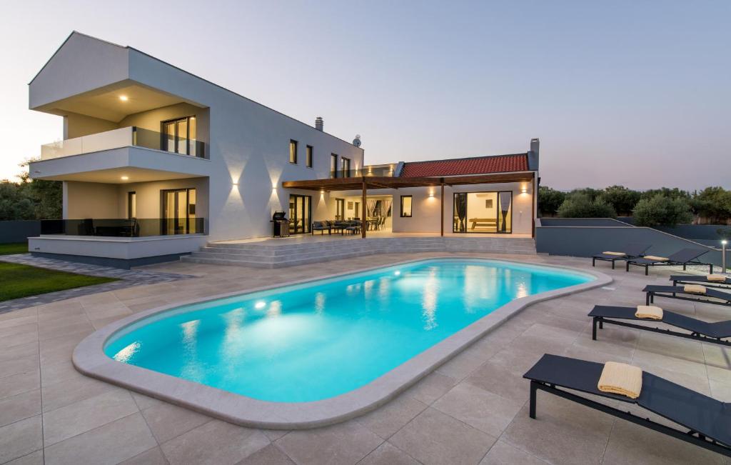 Villa Posidonia near Marcana with sea view and surrounded by olive trees