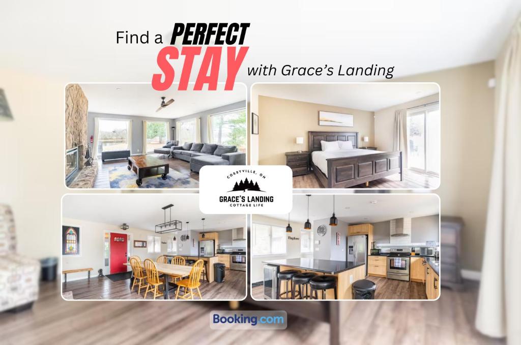 Stunning All Season Waterfront Cottage By Grace's Landing Short Term Rental and & Long Term Accommodation Corbyville Ontario