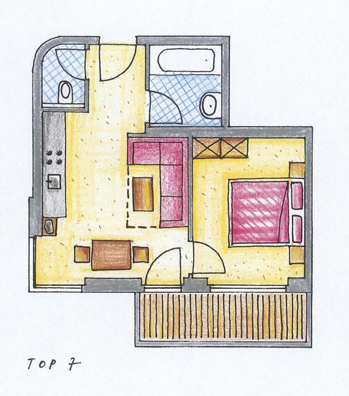 Апартаменты (Апартаменты (для 2 взрослых и 2 детей)), Appartements Fortuna