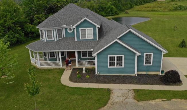 Beautiful Blue Dollhouse image