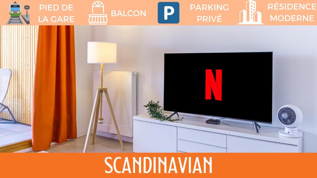 ZenBNB / Scandinavian / Gare / Parking Privé /