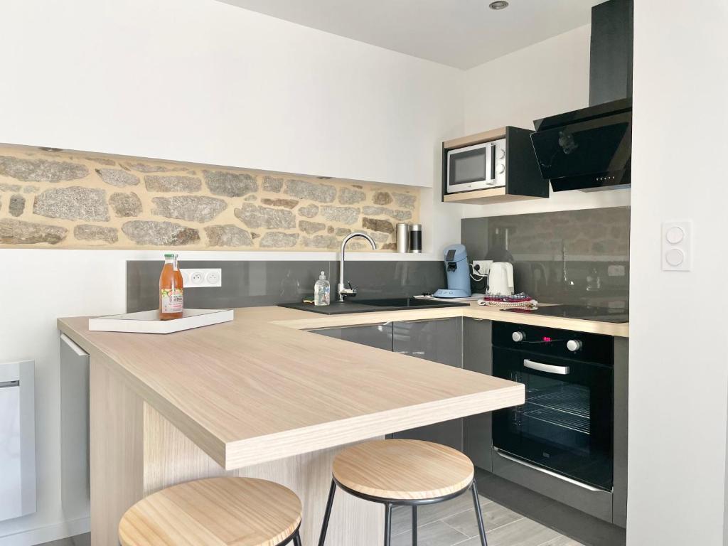 LE CALLOCH 2D - Studio 4 Étoiles - Quartier Gare - Wifi - Netflix photo 2