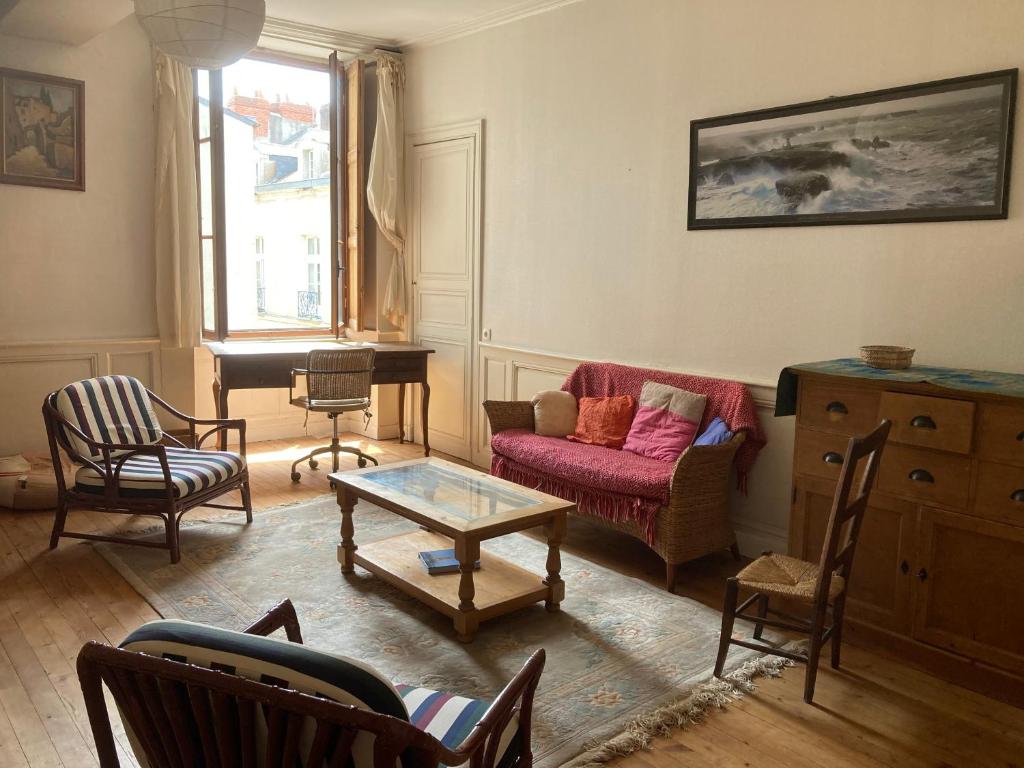 Appartement 115m2, 3 ch, Nantes centre Cathédrale
