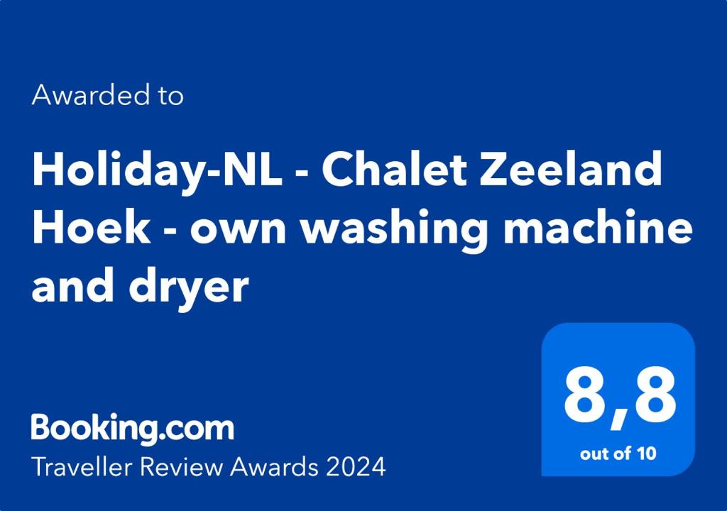 PURE - Chalet Zeeland - own washing machine and dryer photo 1