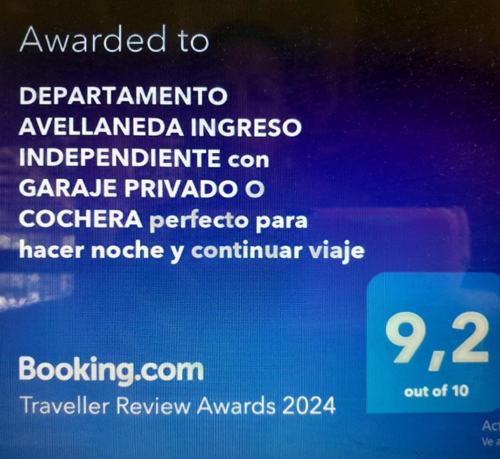 DEPARTAMENTO AVELLANEDA 3 5 3 4 2 3 6 2 6 3 con GARAJE PRIVADO O COCHERA perfecto para hacer noche y continuar viaje photo 1