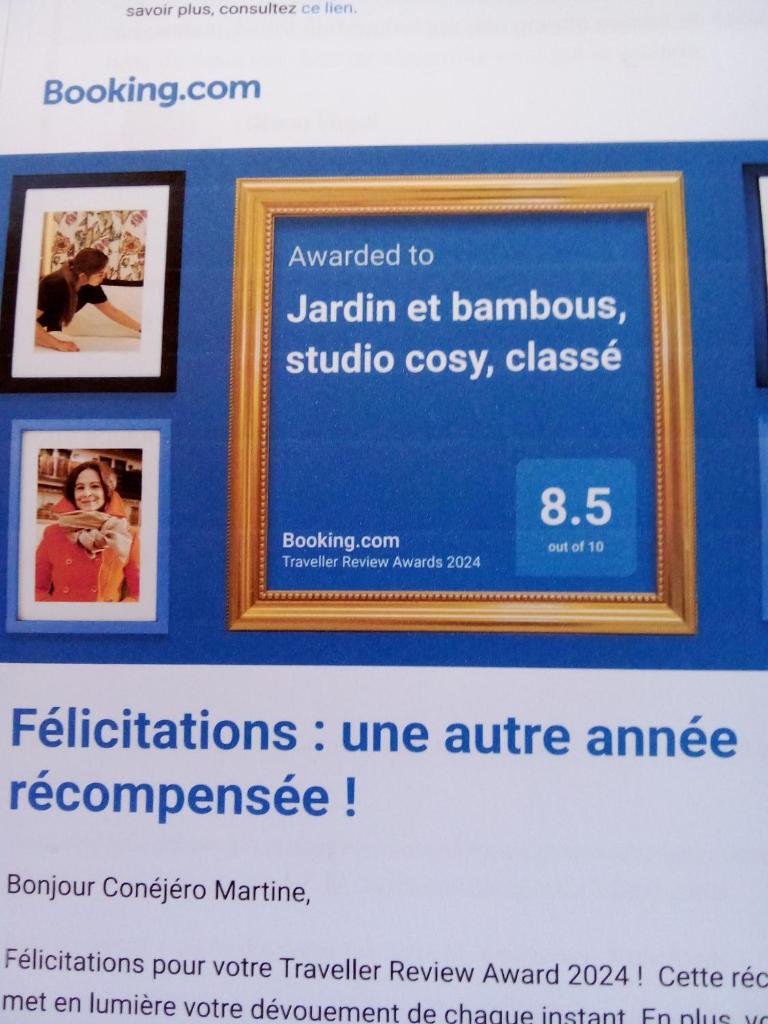 Jardin et bambous, studio cosy, classé photo 1