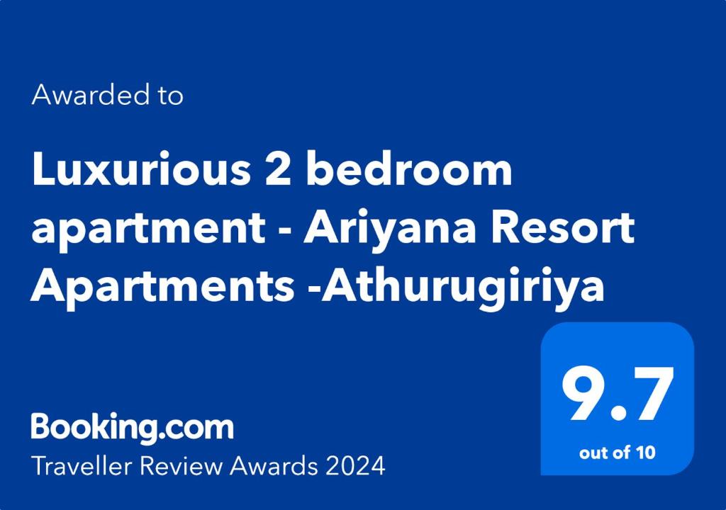 Luxurious 2 bedroom apartment - Ariyana Resort Apartments -Athurugiriya photo 1