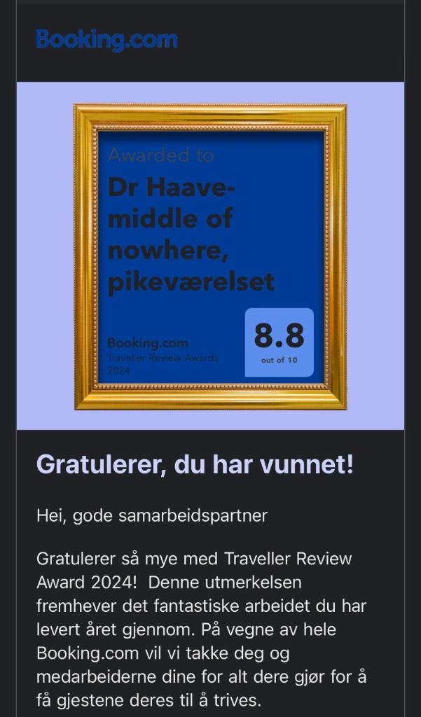 Dr Haave- middle of nowhere, pikeværelset photo 2