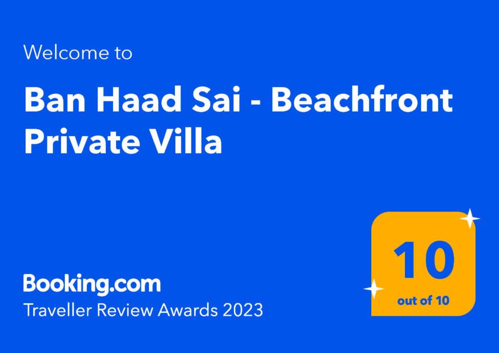 Ban Haad Sai - Beachfront Private Villa photo 1