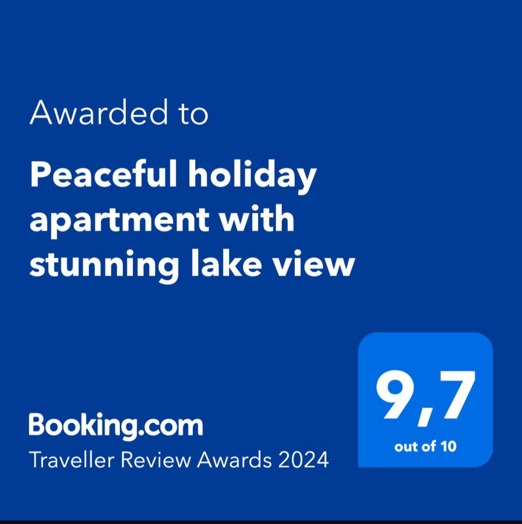 Peaceful holiday apartment with stunning lake view photo 1