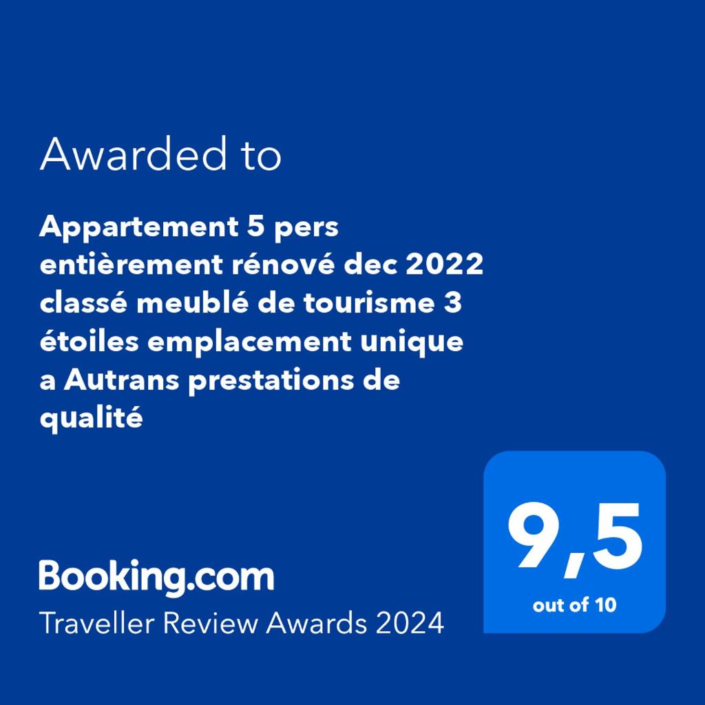 Appartement 5 pers entièrement rénové dec 2022 classé meublé de tourisme 3 étoiles emplacement unique a Autrans prestations de qualité photo 1