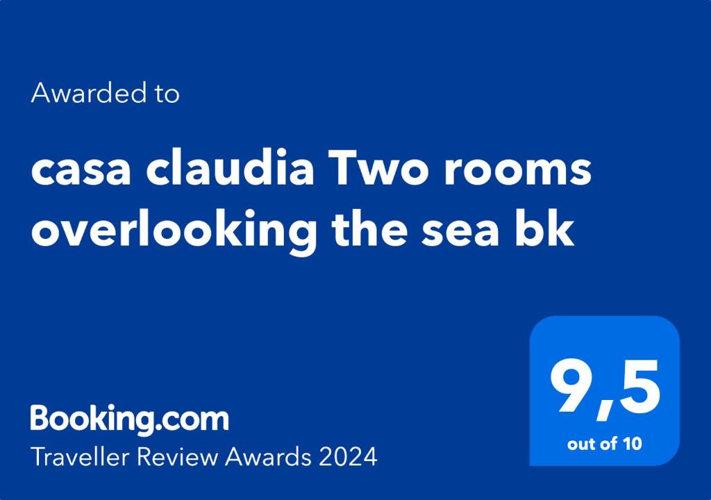 casa claudia Two rooms overlooking the sea bk photo 1