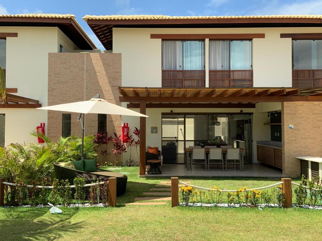Casa com vista para o mar praia de Imbassai 2 quartos, 7 pessoas