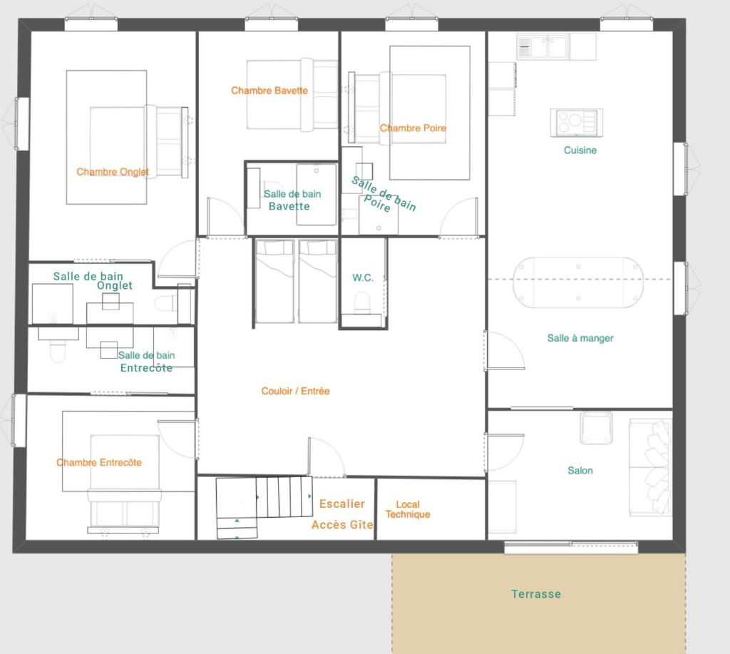Nouveau appartement 12 personnes - chez mon boucher - photo 1