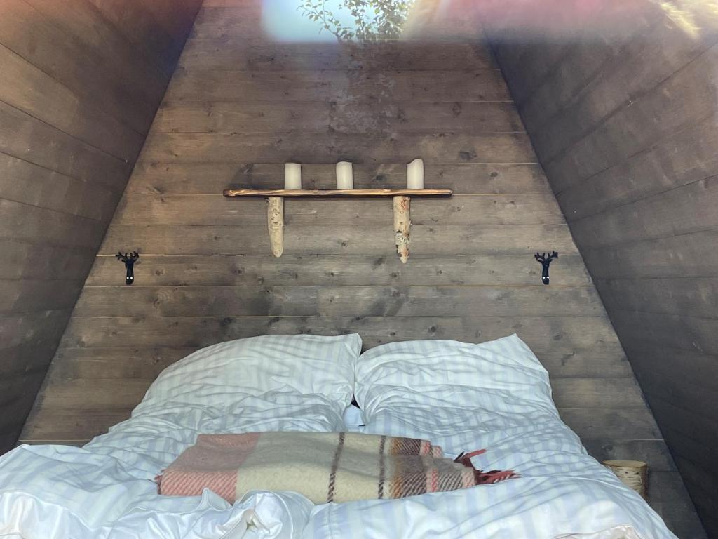 Glamping wooden house