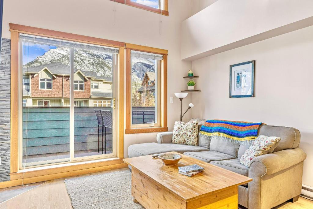 Canmore Mountain view loft apartment heated outdoor pool photo 2