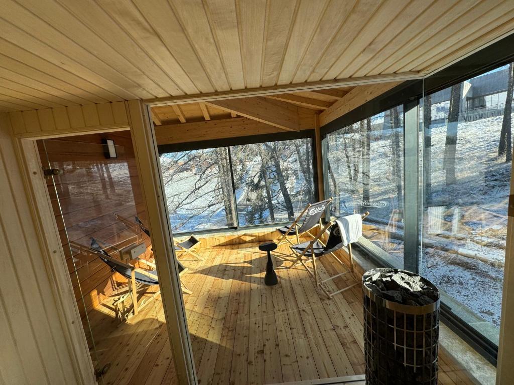 Chalet de luxe avec Sauna chez Papou photo 2