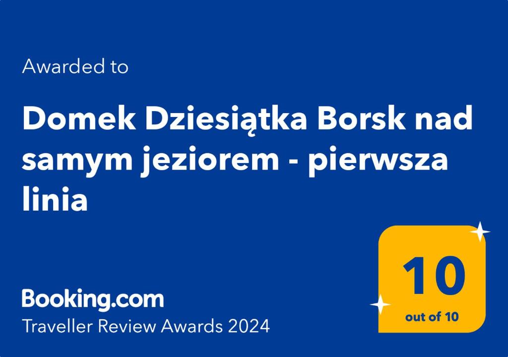 Domek Dziesiątka Borsk nad samym jeziorem - pierwsza linia photo 2