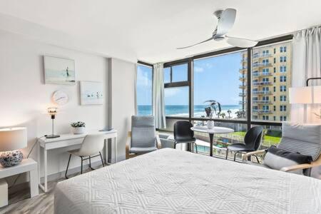Newly Remodeled Beachfront Studio with Pool image