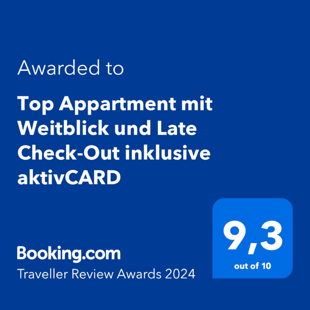Top Appartment mit Weitblick und Late Check-Out inklusive aktivCARD photo 3