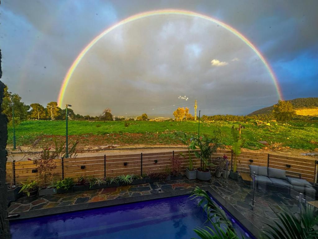 Gilboa cliff eclectic villa- heated swimming pool photo 1