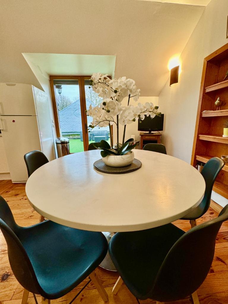 GITE DANINOU; meublé 3 chambres avec terrasse (1er étage du château) , salon et cuisine ouverte photo 3
