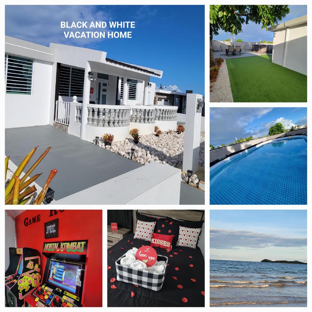 Black and white vacation home