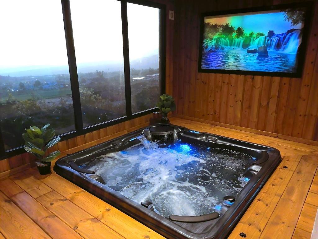 Le Belvédère du Piton Hyacinthe grande villa capacité 22 personnes avec vrai jacuzzi billard trampoline babyfoot photo 1