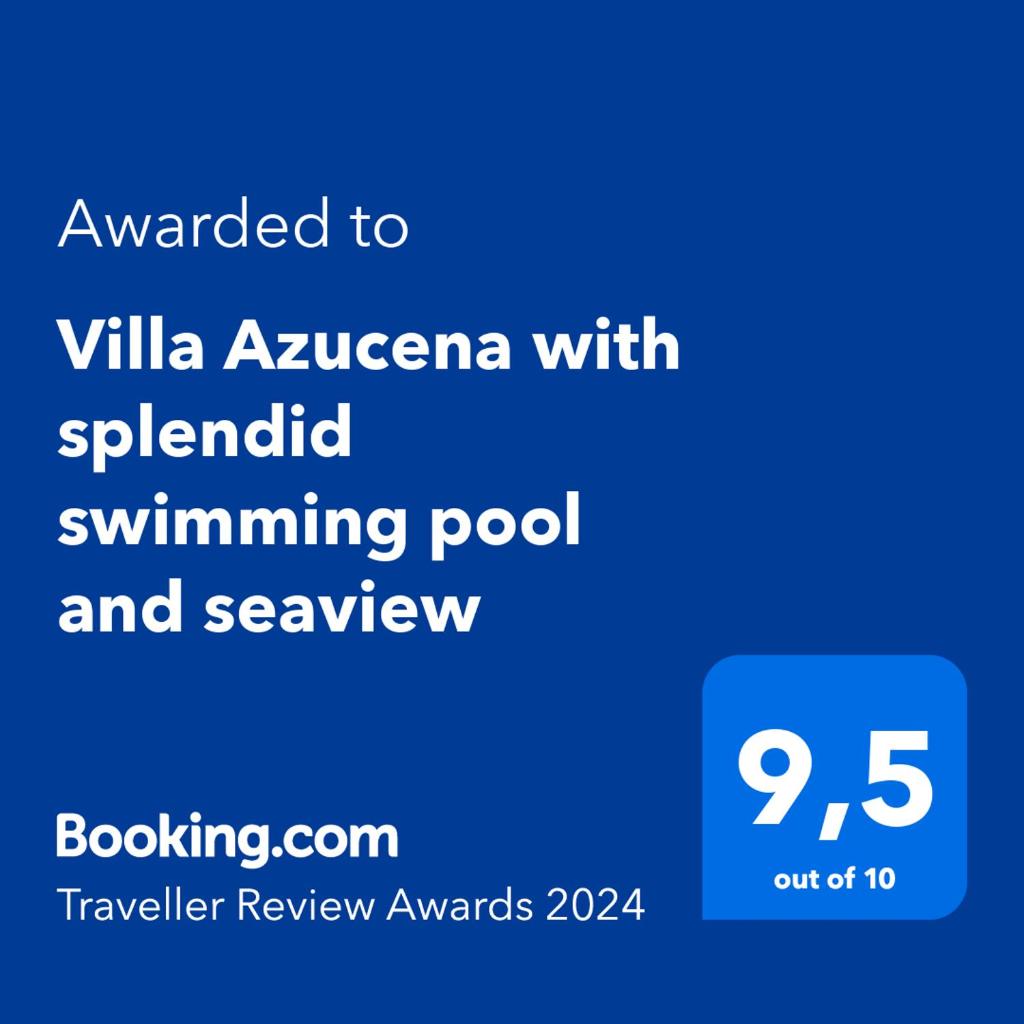 Villa Azucena with splendid swimming pool and seaview photo 3