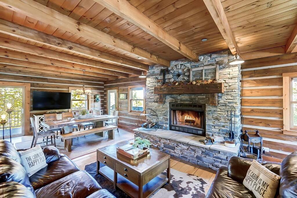 Large Log Cabin Chalet w/ Hot Tub - Horses & Lake! photo 2