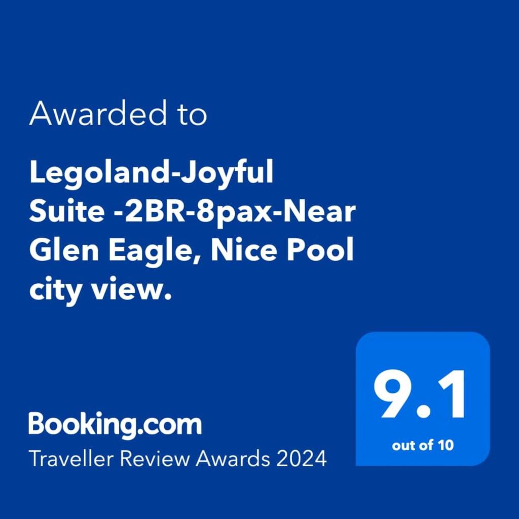 Legoland-Joyful Suite -2BR-8pax-Near Glen Eagle, Nice Pool city view. photo 1
