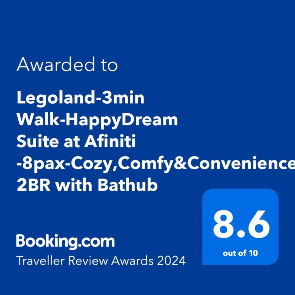 Legoland-3min Walk-HappyDream Suite at Afiniti -8pax-Cozy,Comfy&Convenience 2BR with Bathub photo 2