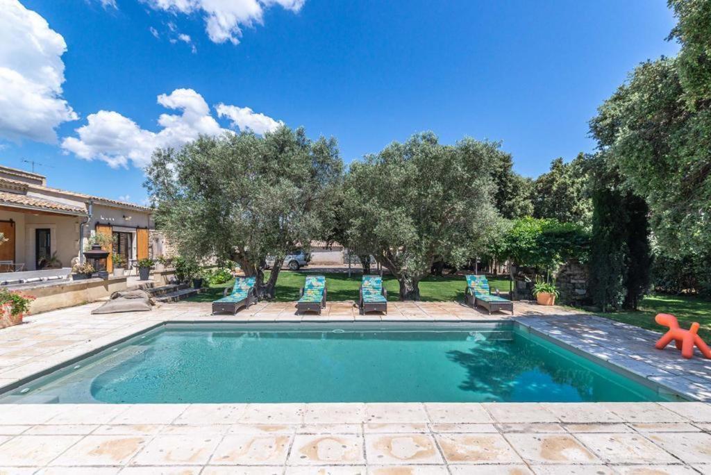 magnificent individual villa with heated swimming pool, in aureille, in the alpilles - 10 persons photo 2