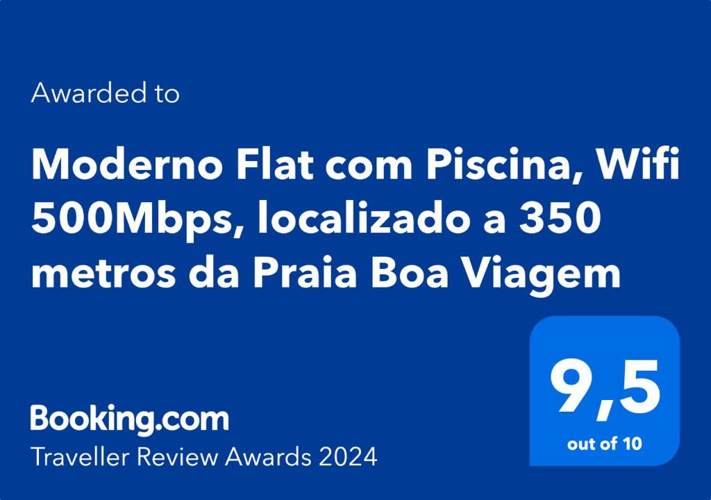 Flat localizado a 200m Shopping Recife, bem Perto da Praia de Boa Viagem e com Wi-Fi 400Mbps photo 2