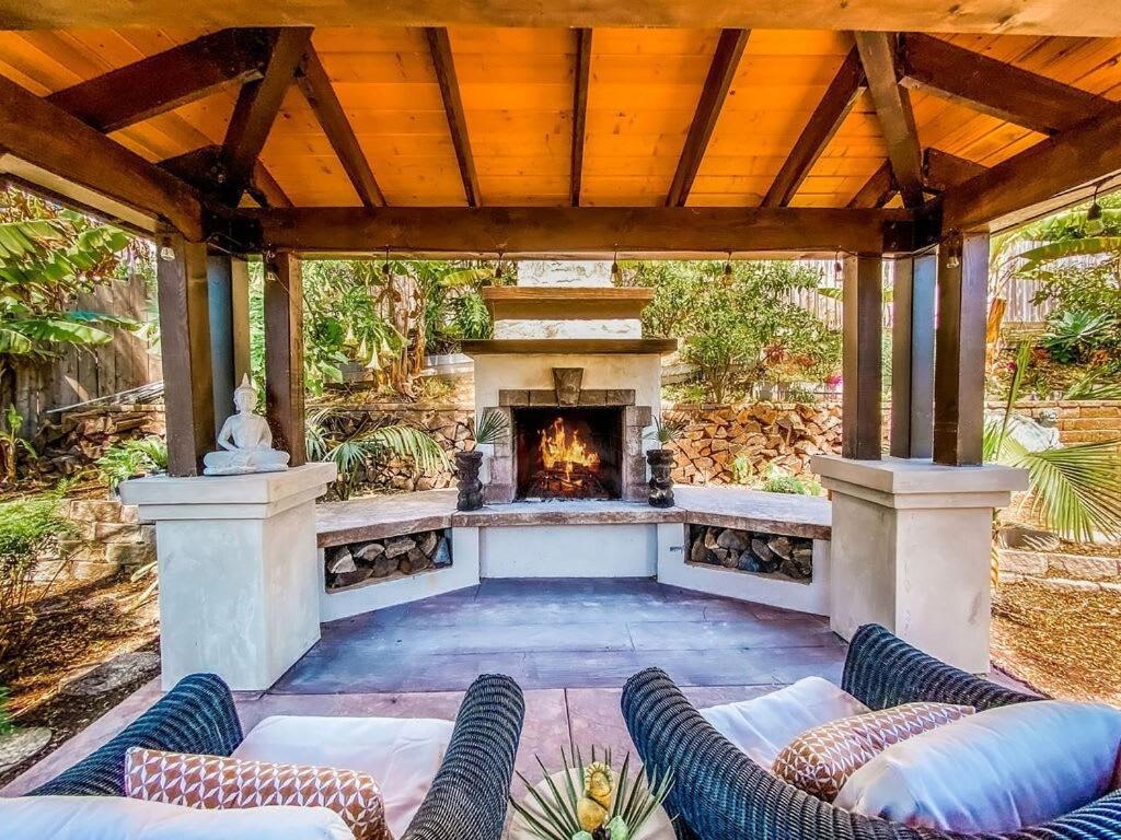 Resort style back yard heated pool and spa photo 3