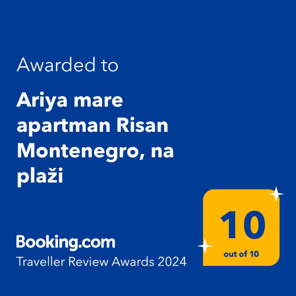 Ariya mare apartman Risan Montenegro, na plaži photo 1