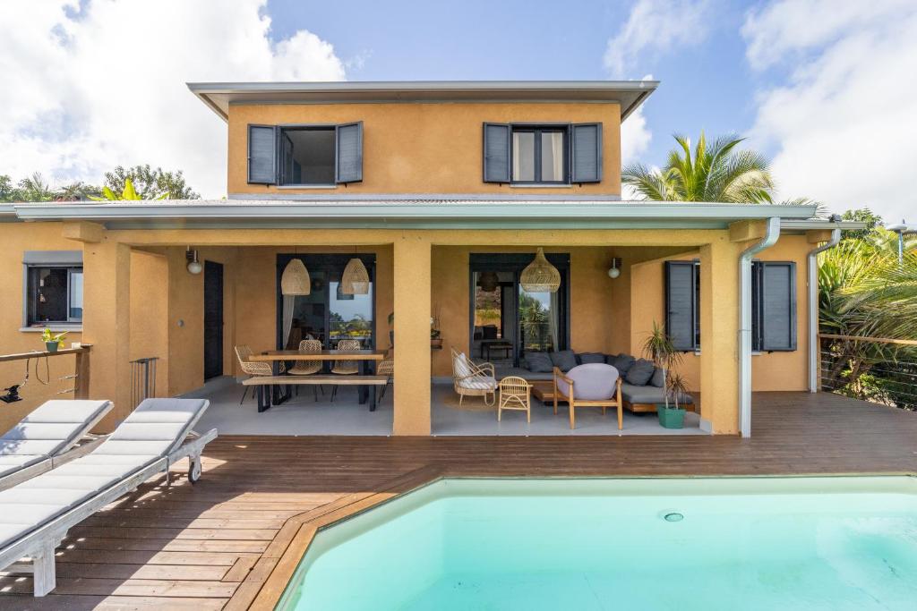 Villa cactus avec piscine et vue mer photo 1