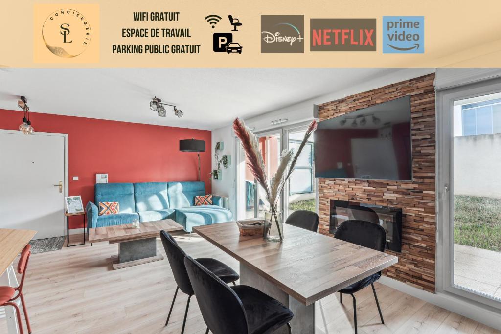 Comfort and tranquility near Groupama Stadium Lyon, 4 personnes
