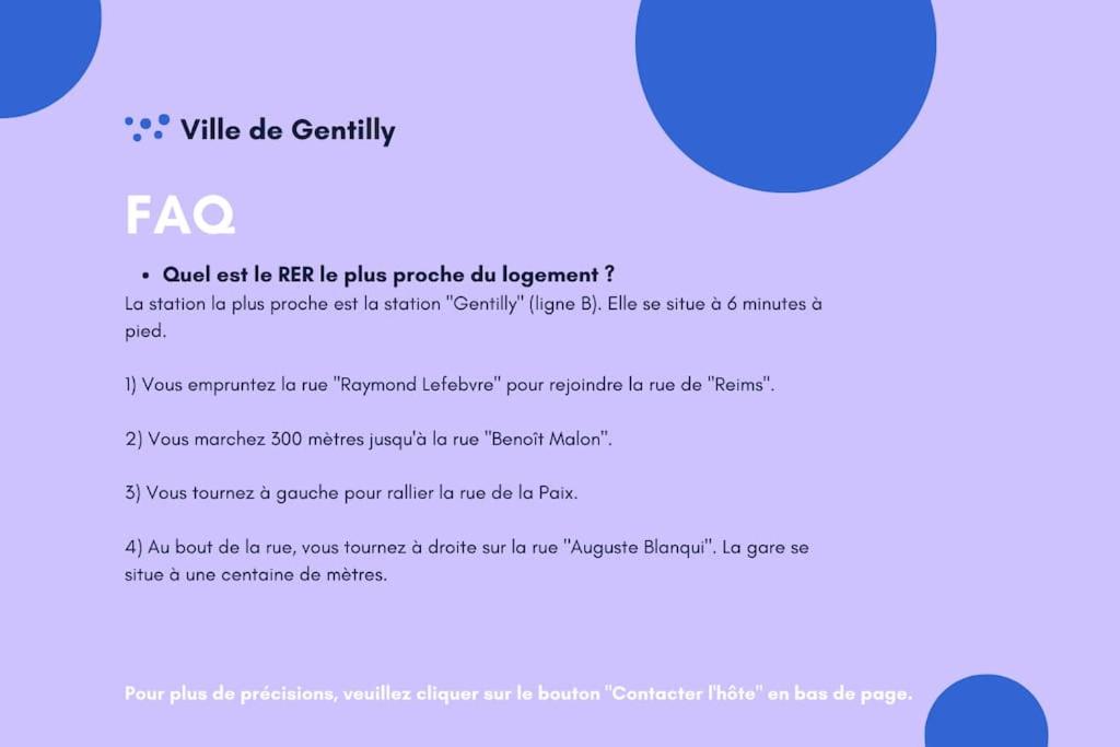 Paris Gentilly appartement tout équipé - RER B photo 4