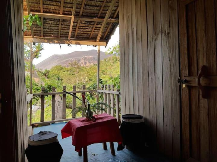 Tanna Eagle twin volcano view tree house photo 1