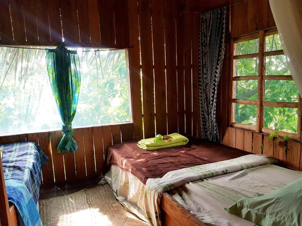 Tanna Eagle twin volcano view tree house photo 2