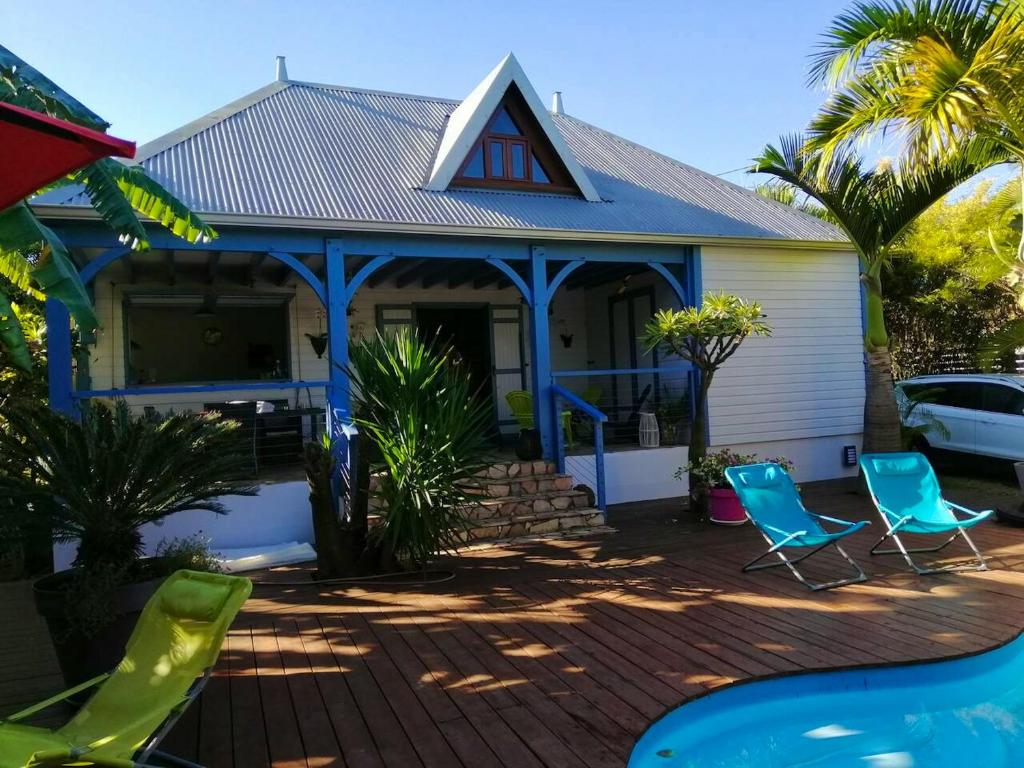 Villa d'une chambre avec piscine privee terrasse et wifi a La Riviere Saint Louis a 8 km de la plage photo 1
