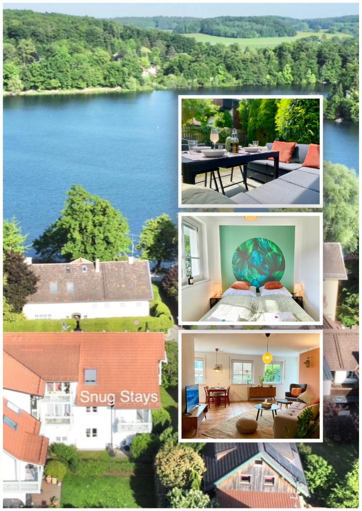 Snug Stays I 3 Zimmer Design Apartment am See mit Garten I Home Office I Highspeed Wifi