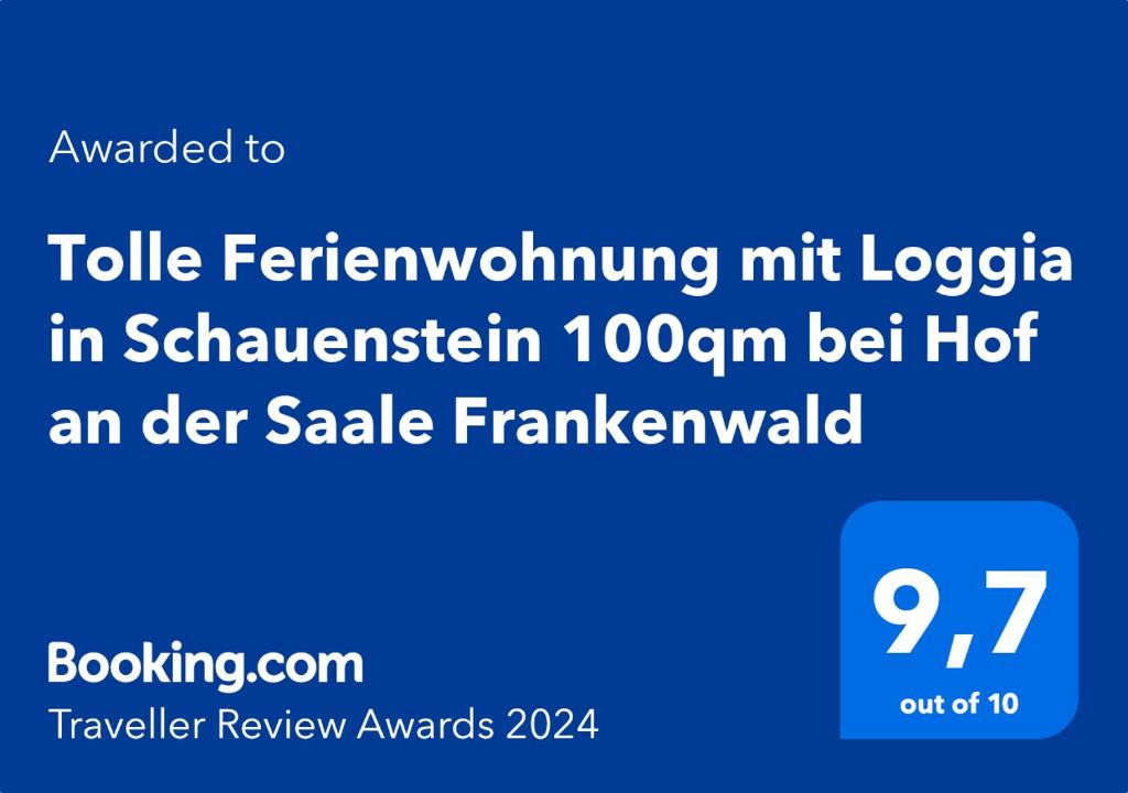 Tolle Ferienwohnung mit Loggia in Schauenstein 100qm bei Hof an der Saale Frankenwald photo 3