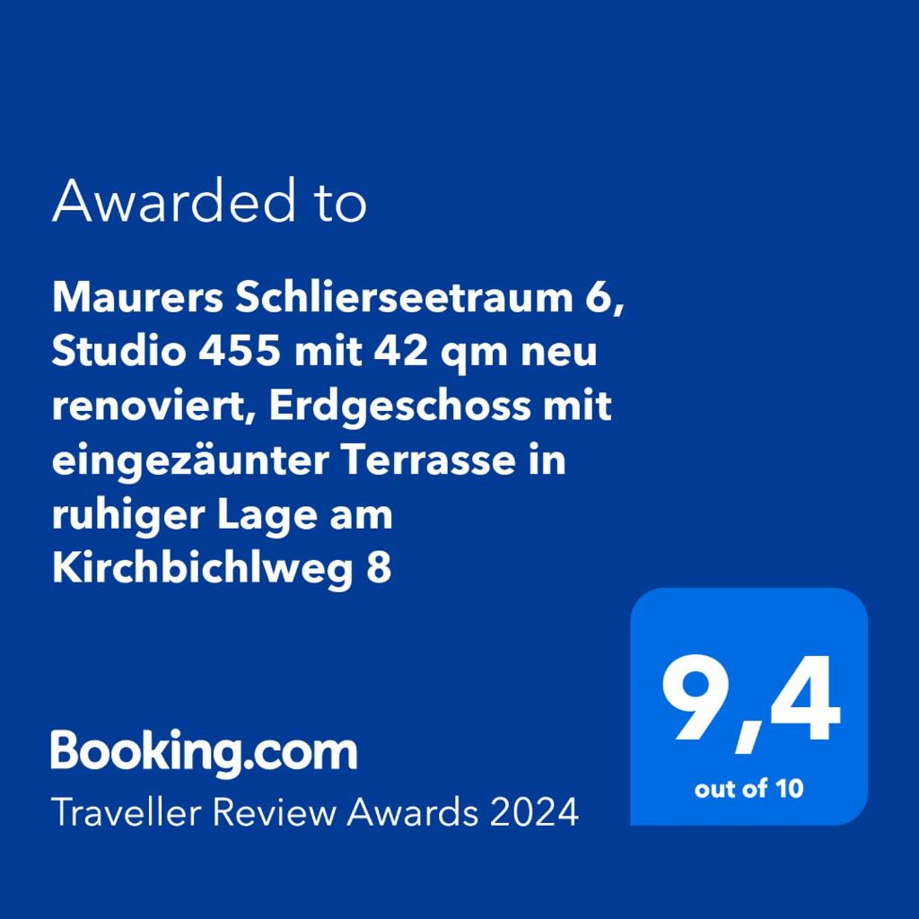Maurers Schlierseetraum 6, Studio 455 mit 42 qm neu renoviert, Erdgeschoss mit eingezäunter Terrasse in ruhiger Lage am Kirchbichlweg 8 photo 1