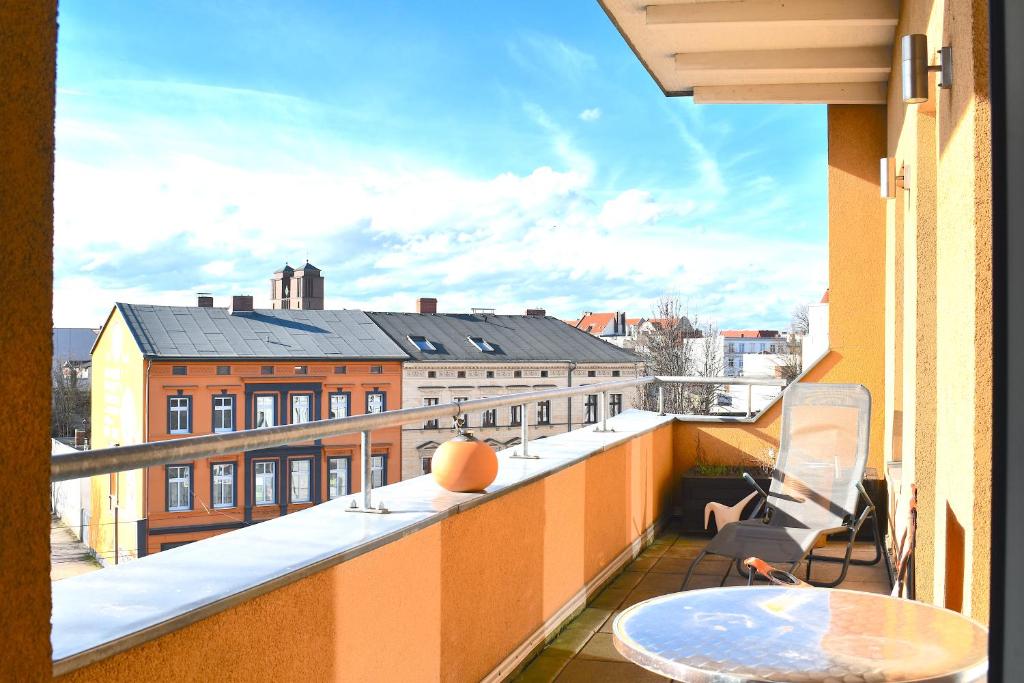 City-Dach-Apartment mit Loggia - Balkon - Kamin photo 1
