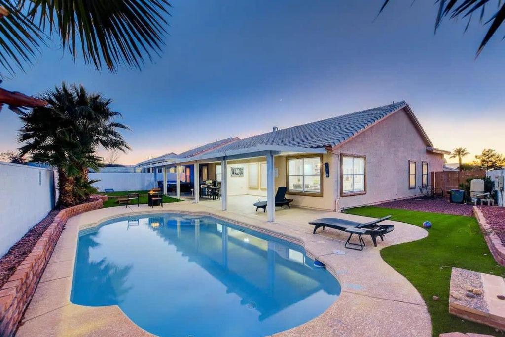 1-Story Getaway w Pool, Jacuzzi & Firepit, Sleeps 10 image