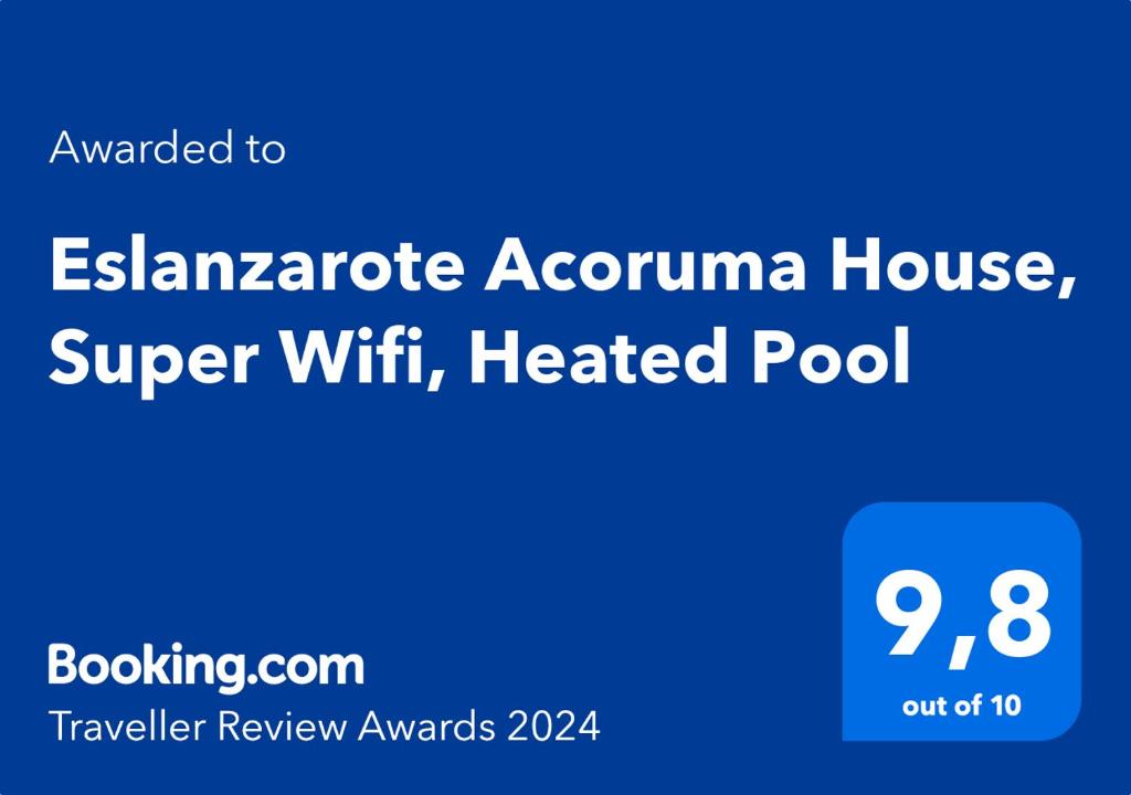 Eslanzarote Acoruma House, Super Wifi, Heated Pool photo 2